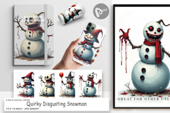 Quirky Snowman Digital Paper Product Image 1