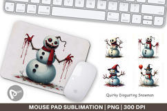 Quirky Snowman Mouse Pad Product Image 1