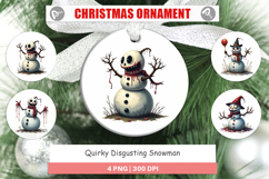 Quirky Snowman Ornament Product Image 1