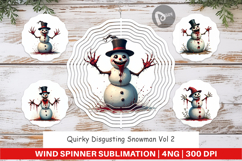 Quirky Snowman Wind Spinner Product Image 1