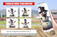 Quirky Snowman Tumbler Product Image 1
