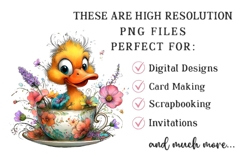 Quirky Duck Watercolor Clipart Product Image 2