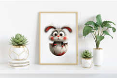 Quirky Easter Bunny Clipart Product Image 2