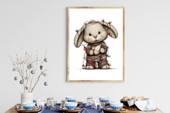 Quirky Easter Bunny Clipart Product Image 3