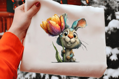 Quirky Easter Bunny Clipart Png Product Image 2