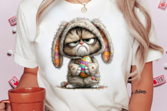 Quirky Easter Cat Clipart Product Image 2