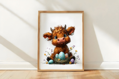 Quirky Easter Cow Clipart Product Image 3