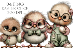 Quirky Easter Cute Chick Clipart Product Image 1