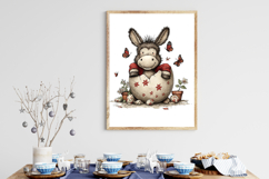 Quirky Easter Donkey Clipart Product Image 3