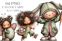 Quirky Easter Fairy Clipart Product Image 1
