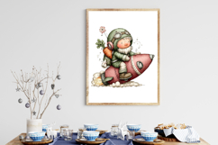 Quirky Easter Gnome Clipart Product Image 3