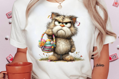 Quirky Easter Grumpy Cat Clipart Product Image 2