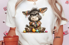 Quirky Easter Grumpy Donkey Clipart Product Image 2