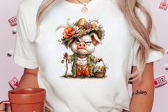 Quirky Easter Grumpy Pig Clipart Product Image 2