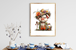 Quirky Easter Grumpy Pig Clipart Product Image 3