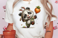 Quirky Easter Panda Clipart Product Image 2