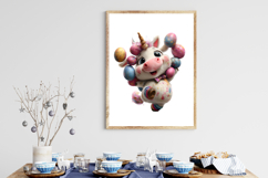 Quirky Easter Unicorn Clipart Product Image 3