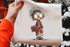 Quirky Elderly Valentine Woman Clipart Product Image 2