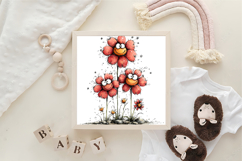 Quirky Flowers Funny Clipart Product Image 3