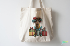 Quirky Frazzled Christmas Girl Clipart Product Image 3