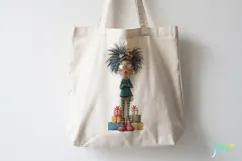 Quirky Frazzled Christmas Girl Clipart Product Image 4