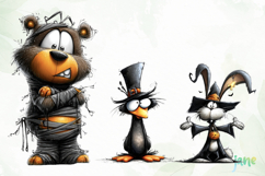 Quirky Funny Animals Halloween Product Image 1