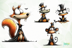 Quirky Funny Animals Halloween Product Image 1