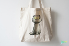 Quirky Funny Cats Sublimation Clipart Bundle Product Image 5