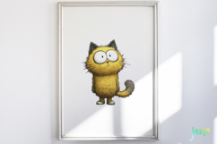 Quirky Funny Cats Sublimation Product Image 5