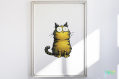 Quirky Funny Cats Sublimation Clipart Bundle Product Image 9