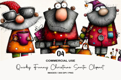 Quirky Funny Christmas Santa PNG Product Image 1