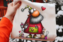 Quirky Funny Christmas Santa PNG Product Image 2