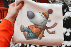 Quirky Funny Winter Animal Clipart Product Image 2