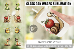 Quirky Garden Critters Glass Can Product Image 1