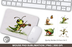 Quirky Garden Critters Mouse Pad Product Image 1