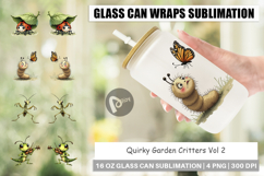 Quirky Garden Critters Glass Can Product Image 1