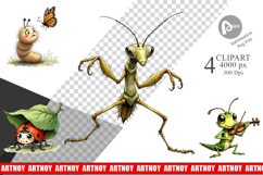 Quirky Garden Critters Clipart Product Image 1