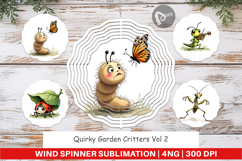 Quirky Garden Critters Wind Spinner Product Image 1
