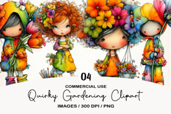 Quirky Gardening Clipart Product Image 1