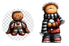 Quirky Gingerbread Man Clipart Product Image 2