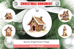 Quirky Gingerbread Village Ornament Product Image 1