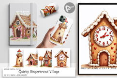 Quirky Gingerbread Village Paper Product Image 1
