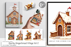 Quirky Gingerbread Village Paper Product Image 1