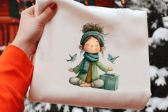 Quirky Girl Clipart Christmas Clipart Product Image 2