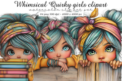Quirky girls clipart - Quirky girls Png Product Image 1