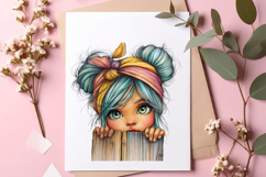 Quirky girls clipart - Quirky girls Png Product Image 2