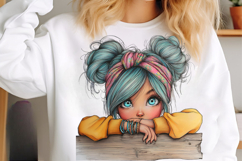 Quirky girls clipart - Quirky girls Png Product Image 3