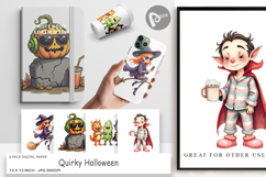 Digital Paper Quirky Halloween Product Image 1