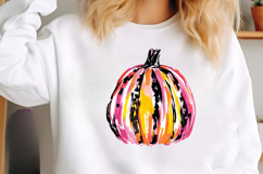 Quirky Halloween Pumpkin Clipart PNG Product Image 2