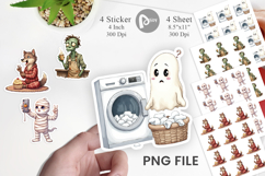 Quirky Halloween Sticker Product Image 1